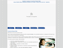 Tablet Screenshot of escuela-de-manejo.com.ar